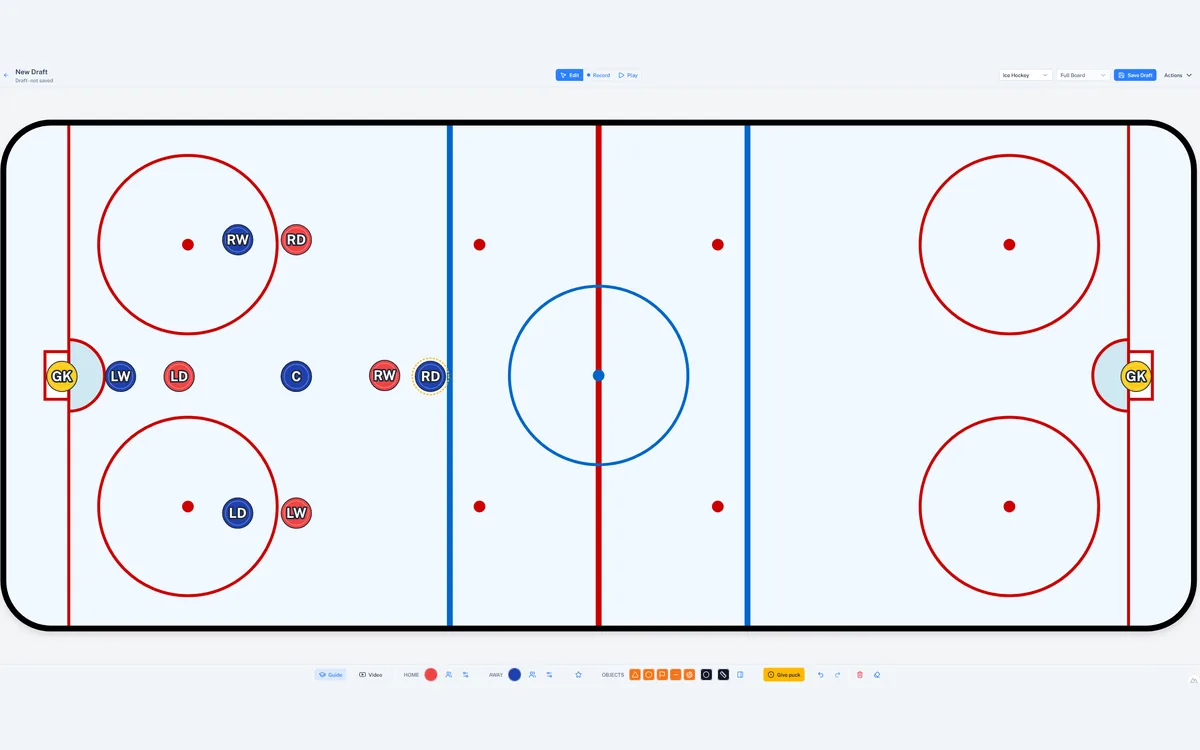 Hockey tactical board preview